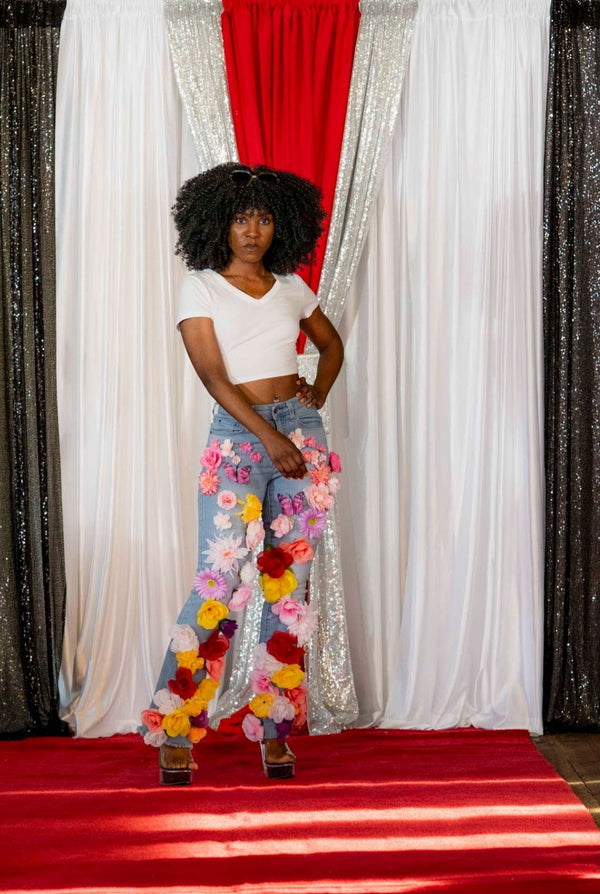 Custom Flower pants