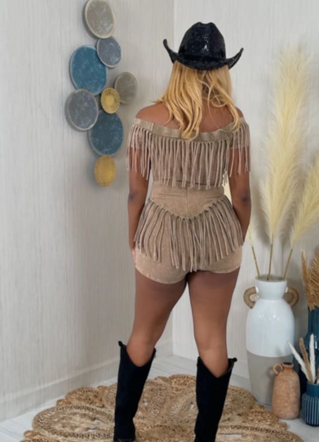 Fringed Cowgirl One piece