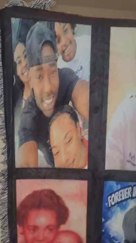 9 panel throw blanket