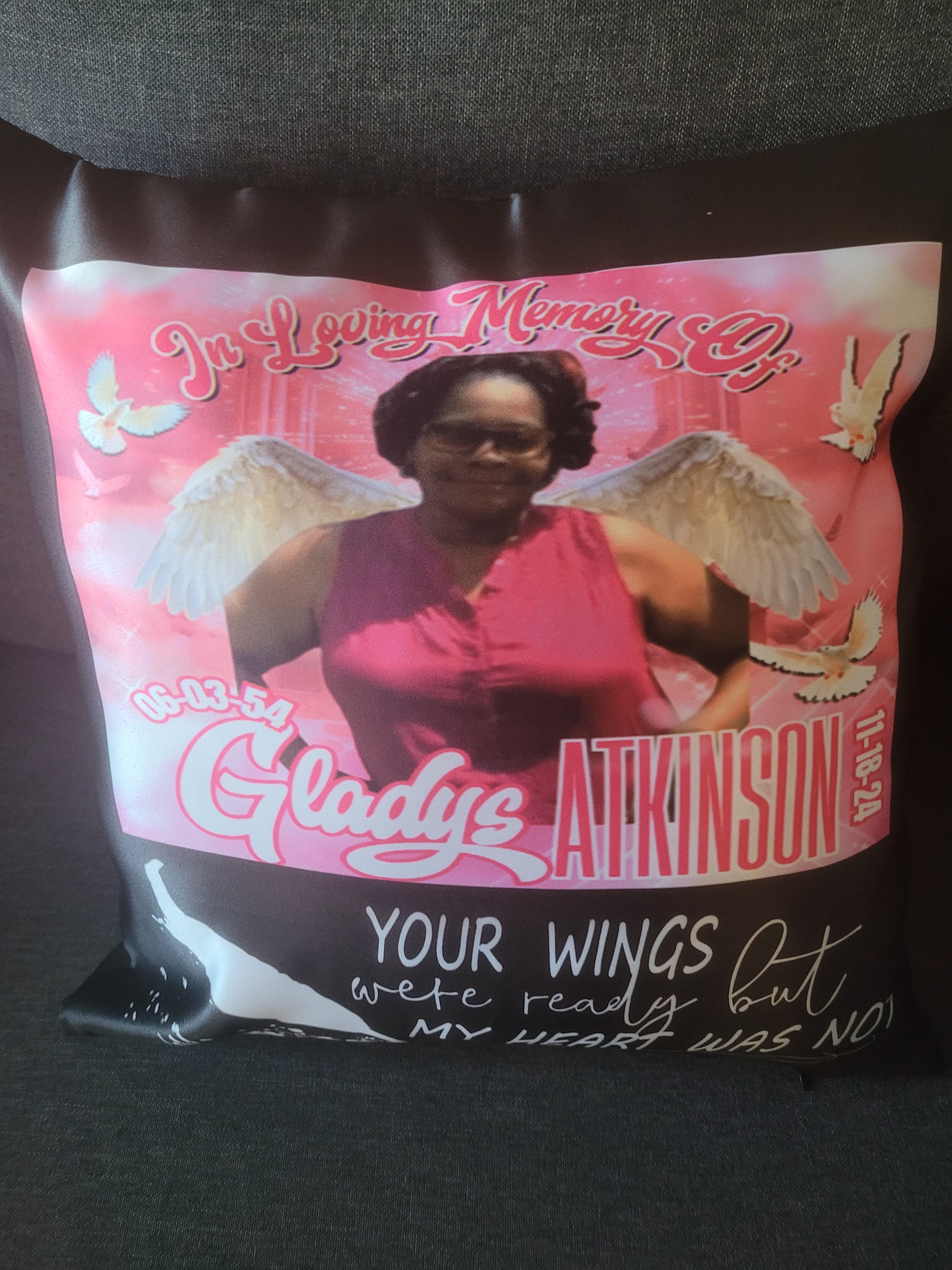 Your wings was ready but heart was not pillow
