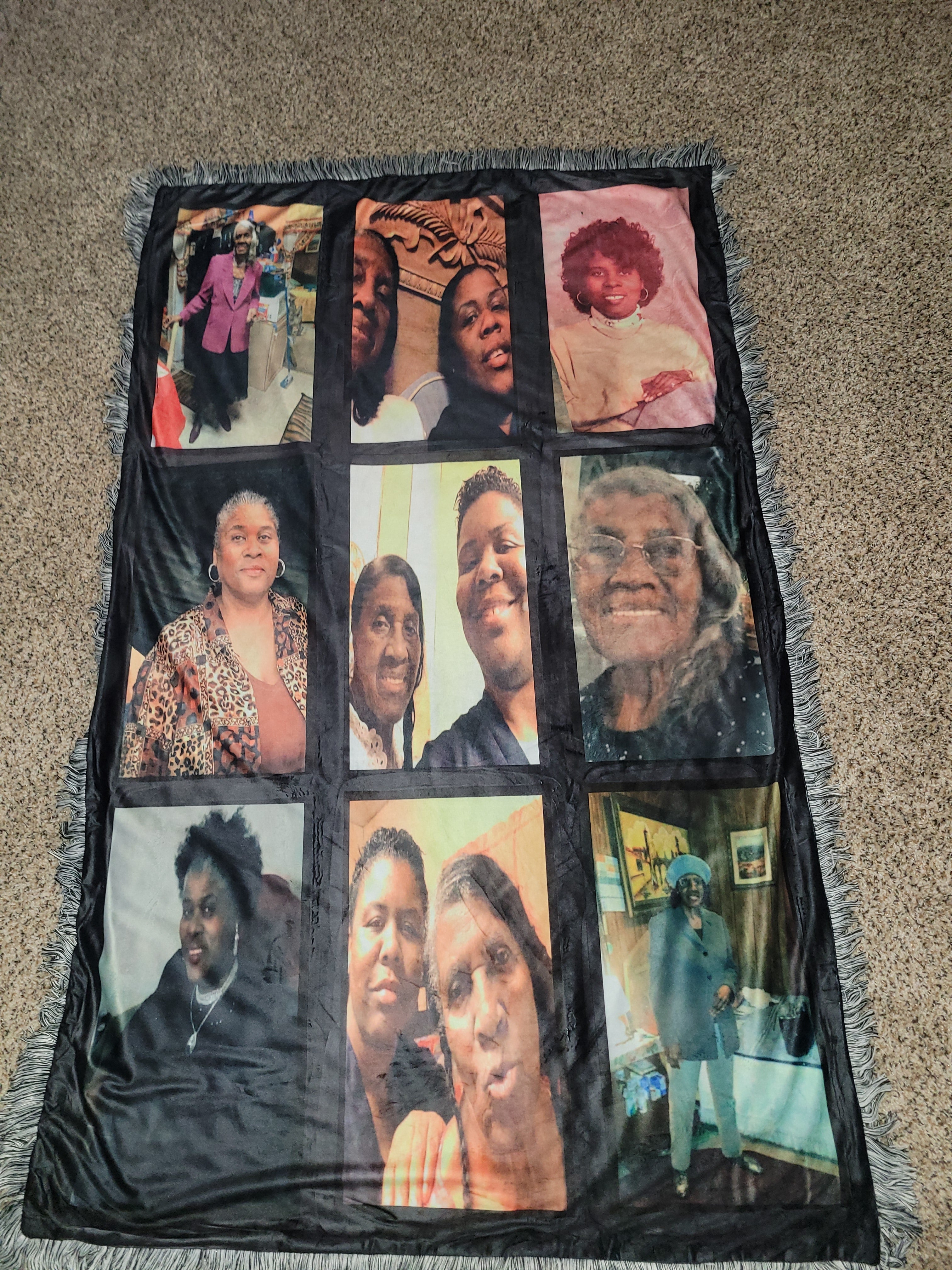 9 panel throw blanket