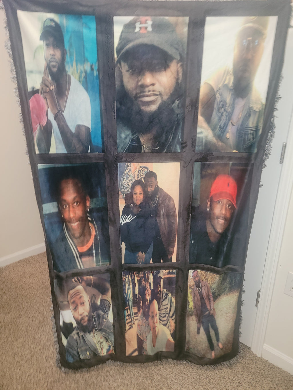 9 panel throw blanket