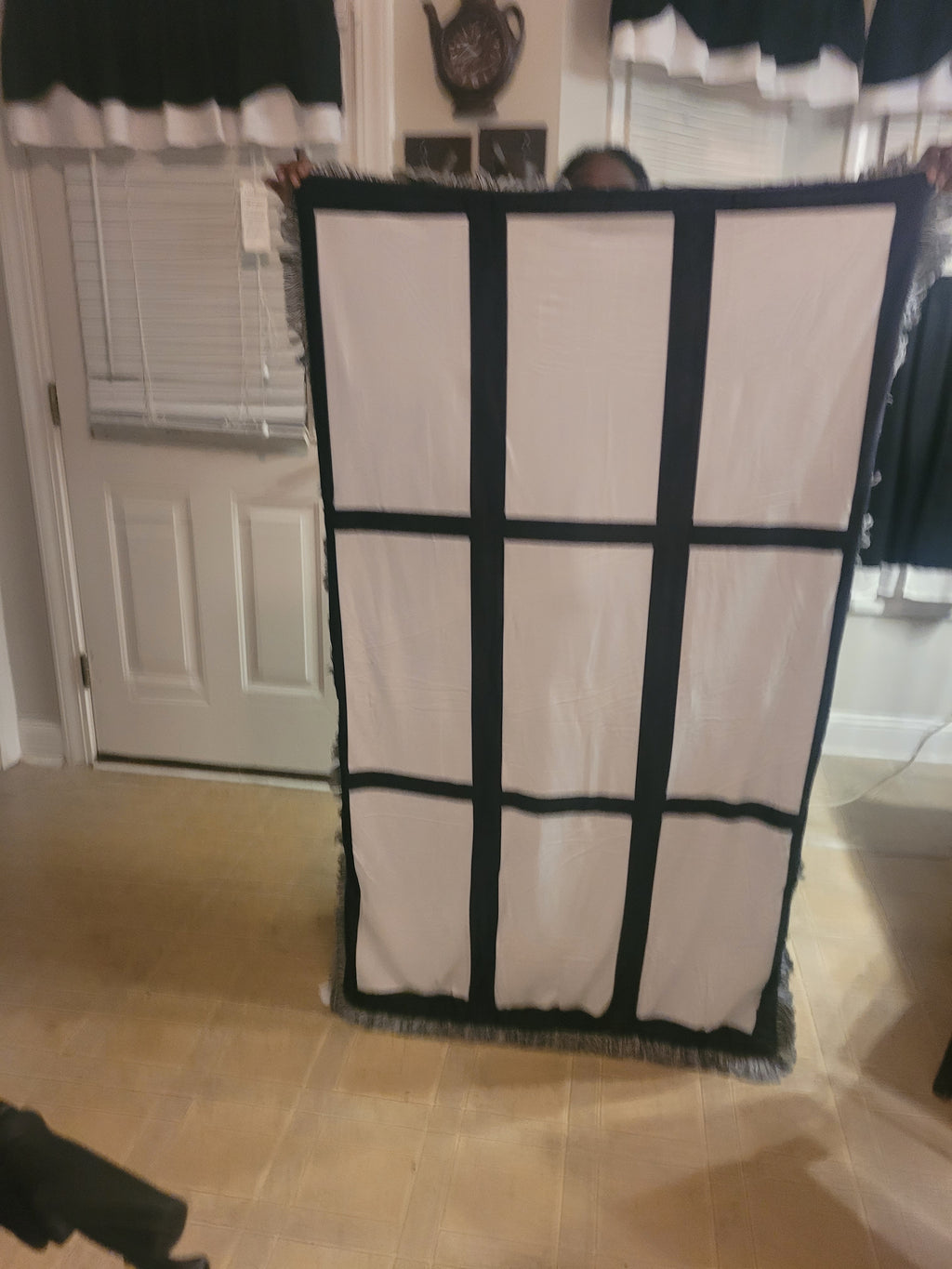 9 panel throw blanket