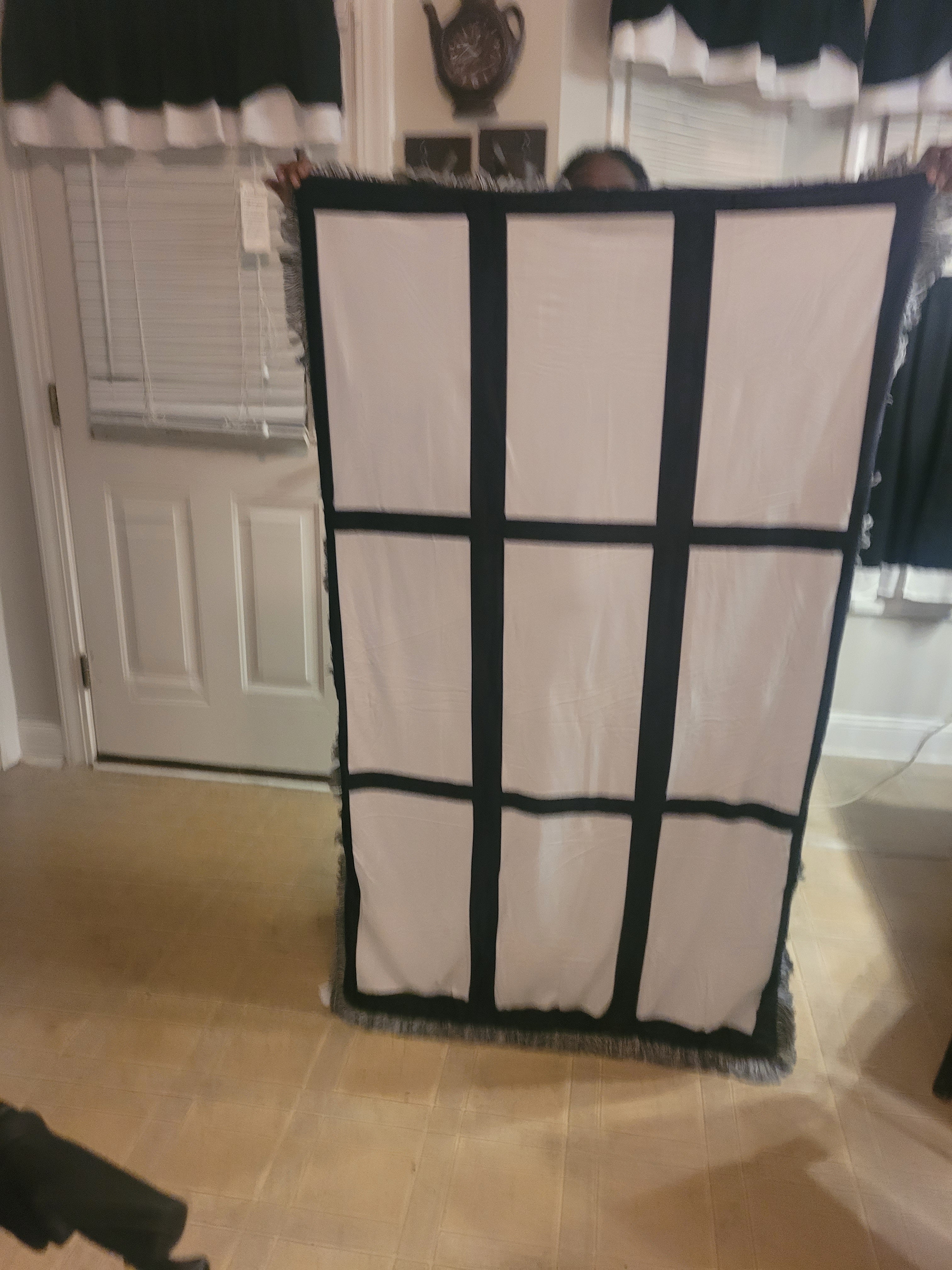 9 panel throw blanket