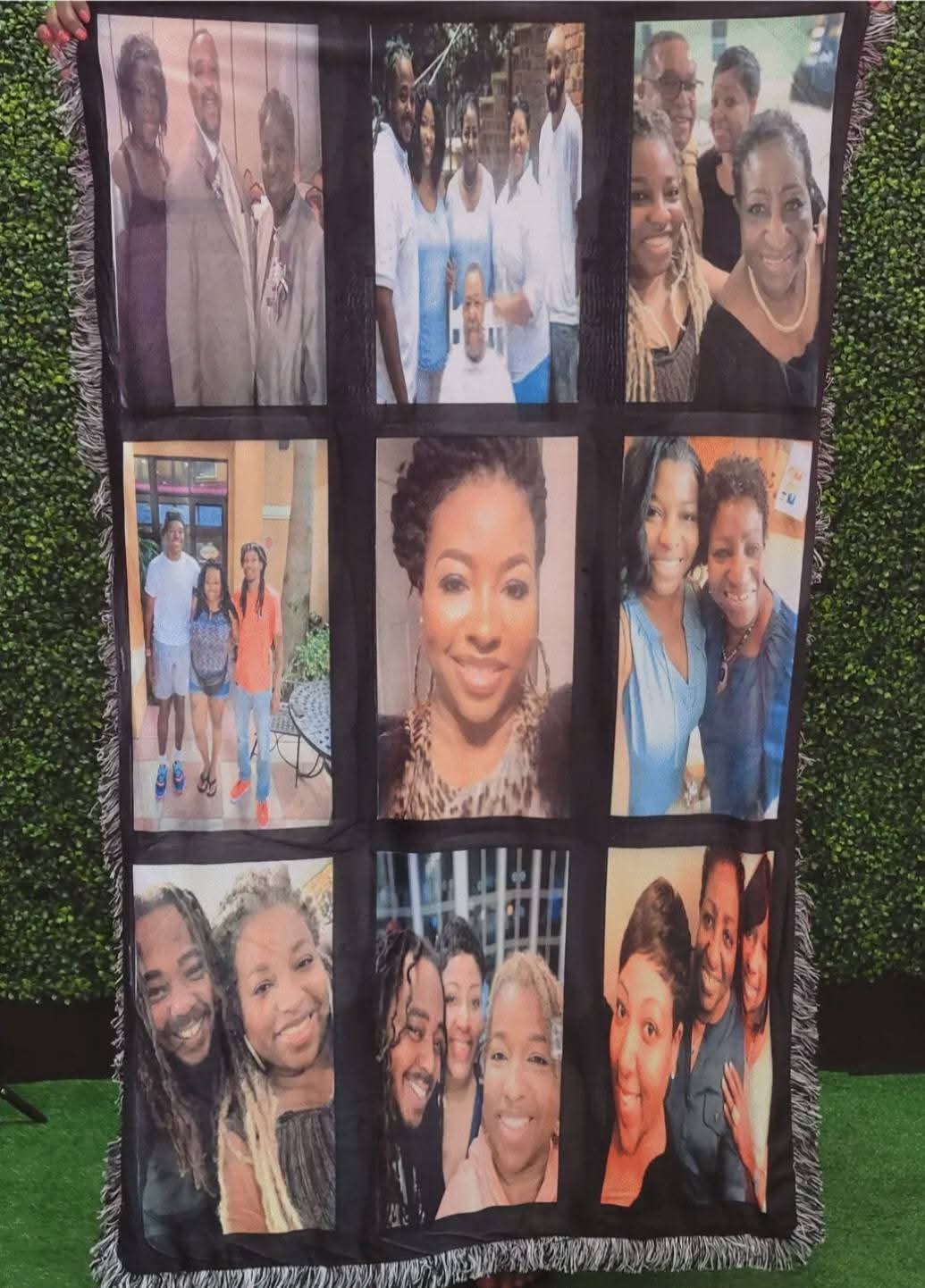 9 panel throw blanket